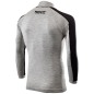 Sixs TS4 MERINOS Maglia Lana Merino Antivento A Maniche Lunghe Con Lupetto Wool Gray