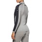 Sixs TS4 MERINOS Maglia Lana Merino Antivento A Maniche Lunghe Con Lupetto Wool Gray