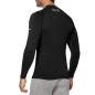 Sixs SERAFINO MERINOS Maglia Henley Maniche Lunghe Carbon Merino Wool® 164 G/M² Wool Black