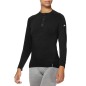 Sixs SERAFINO MERINOS Maglia Henley Maniche Lunghe Carbon Merino Wool® 164 G/M² Wool Black