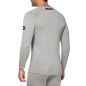 Sixs SERAFINO MERINOS Maglia Henley Maniche Lunghe Carbon Merino Wool® Con Bottoncini Wool Gray
