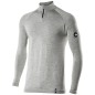 Sixs TS13 MERINOS Maglia A Maniche Lunghe Merino Con Lupetto E Zip Wool Gray