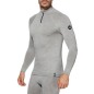 Sixs TS13 MERINOS Maglia A Maniche Lunghe Merino Con Lupetto E Zip Wool Gray