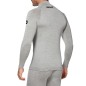 Sixs TS13 MERINOS Maglia A Maniche Lunghe Merino Con Lupetto E Zip Wool Gray