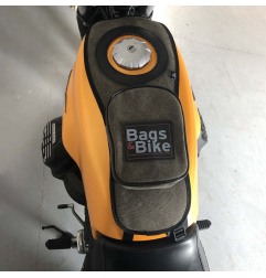 Bags & Bike Fascia Serbatoio Canvas Verde Per Moto Guzzi V7 Special Dal 2021 Al 2025