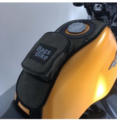 Bags & Bike Fascia Serbatoio Canvas Verde Per Moto Guzzi V7 Special Dal 2021 Al 2025