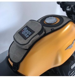 Bags & Bike Fascia Serbatoio Canvas Grigio Per Moto Guzzi V7 Special Dal 2021 Al 2025