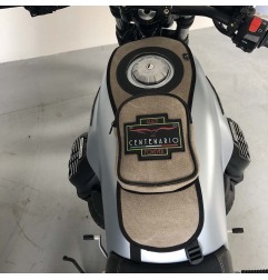 Bags & Bike Fascia Serbatoio Canvas Grigio Per Moto Guzzi V7 Special Dal 2021 Al 2025