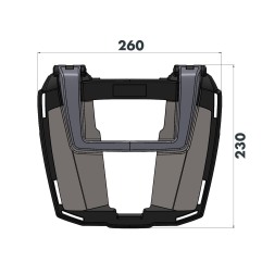 6614564 01 01 Hepco & Becker attacco bauletto posteriore Easyrack per Yamaha Teneré 700 (2019)