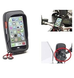 Porta cellulare Givi S958B  da moto per smartphone Plus o Maxi Aggancio Tubolare