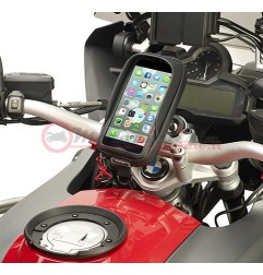 Porta cellulare Givi S958B  da moto per smartphone Plus o Maxi Aggancio Tubolare