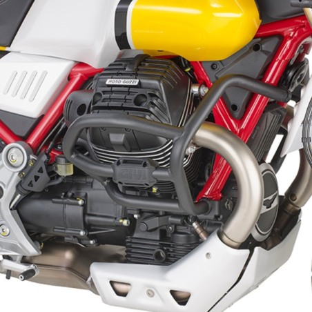 Paramotore tubolare Givi TN8203 per Moto Guzzi V85TT nero 