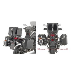 Givi PLO2145CAM telaio laterale per valigie Trekker Outback in alluminio Yamaha Tenerè 700 dal 2019