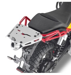 Supporto Piastra in alluminio Givi SRA8203 bauletti Monokey MotoGuzzi V85TT