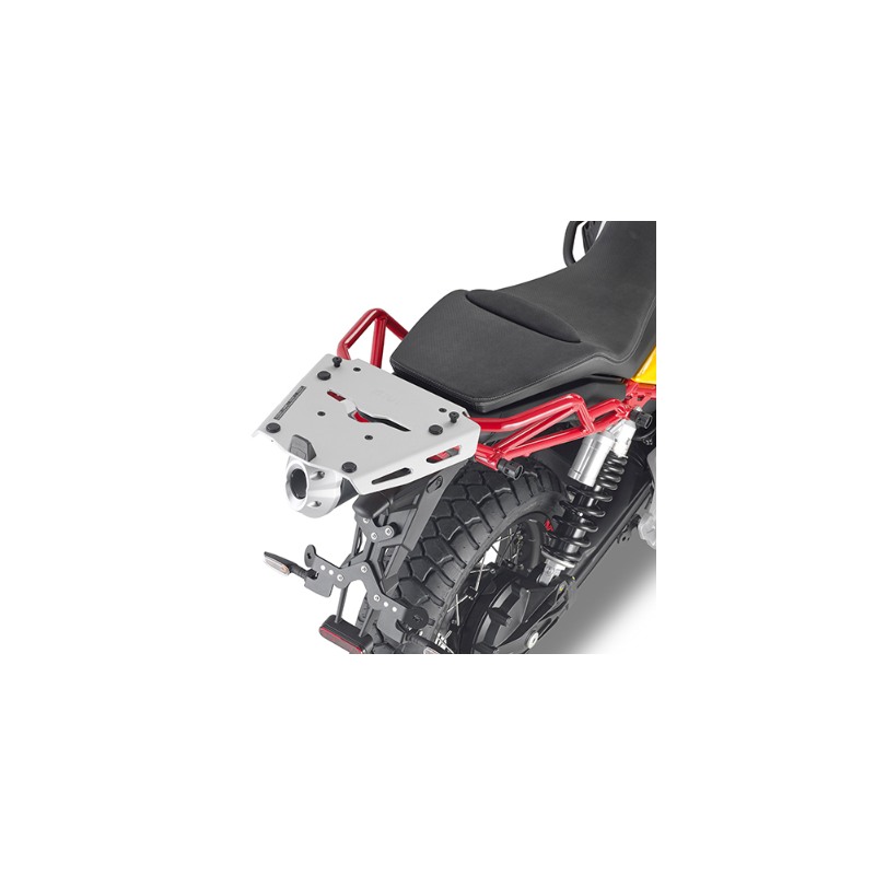 Supporto Piastra in alluminio Givi SRA8203 bauletti Monokey MotoGuzzi V85TT