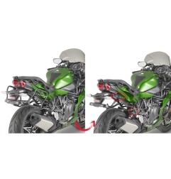 PLXR4123 Portavaligie laterali GIVI per Valigie V35 Monokey Side per Kawasaki Ninja H2 SX dal 2018