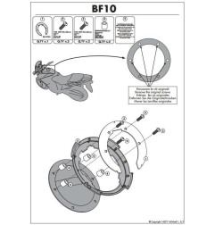 Givi BF10 flangia da serbatoio per borse Tanklock