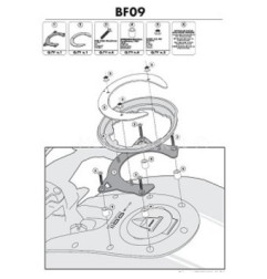 Givi BF09 flangia metallica per borsa da serbatoio tanklock