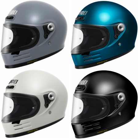 Shoei Glamster Casco integrale da moto linea vintage Tinta unica