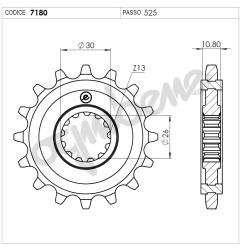 Kit trasmissione DID (Originale) 376176000 Yamaha Tracer 700 dal 2016 al 2019