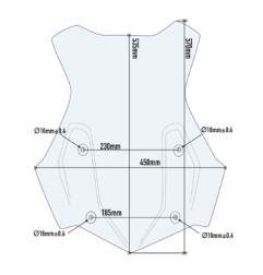 GIVI 5124DT Cupolino trasparente per BMW R1250GS / Adventure