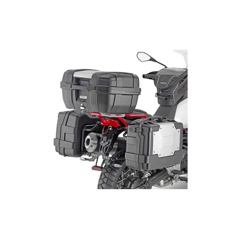 Portavaligie laterali monokey Kappa KLOR8203MK per Moto Guzzi V85TT