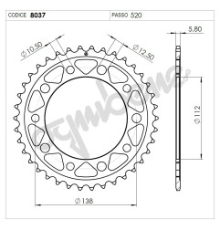 Kit trasmissione Honda X-ADV DID premium (Originale) 376165000