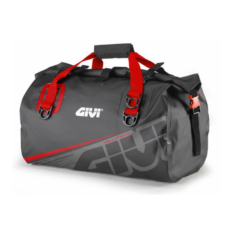 Givi EA115GR Borsone da sella Impermeabile 40 Litri Grigio Rosso