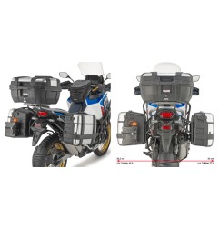 Givi PLO1178MK Portavaligie laterale Monokey Honda Africa Twin CRF1100L e Sport Adventure