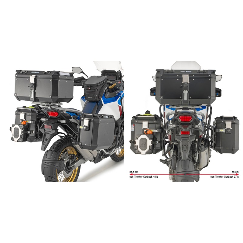 Givi PLO1178CAM Portavaligie laterale  Cam-Side Trekker Outback Honda AfricaTwin CRF1100L e SportAdventure