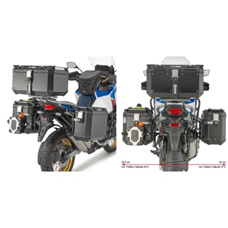 Givi PLO1178CAM Portavaligie laterale  Cam-Side Trekker Outback Honda AfricaTwin CRF1100L e SportAdventure