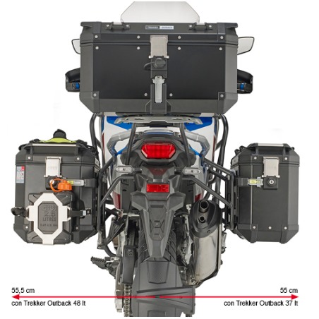 Kappa KLO1178CAM Telaietti laterali Honda CRF1100L Africa Twin e Adventure Sports Cam-Side