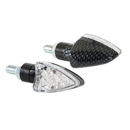 COPPIA FRECCE LAMPA ARROW CARBON LOOK COD.90115