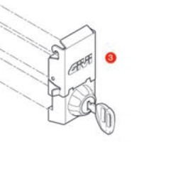 Givi Z9133DXMR Blocco cerniera montato Dolomiti DLM36 Lato Destro