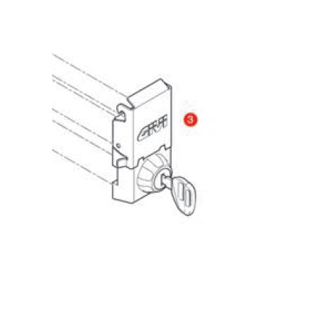 Givi Z9133SXMR Ricambio cerniera montata per Valigia Laterale Dolomiti Sinistra