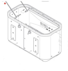 Givi ZDLM36BRFM Ricambio fondo valigia Dolomiti Nero Destra