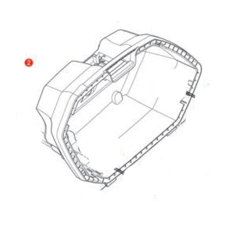 Givi ZV37FNMDX Ricambio Fondo destro V37N-V37NN montato