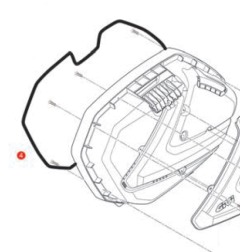 Givi Z795R guarnizione singola per valigie laterali V37