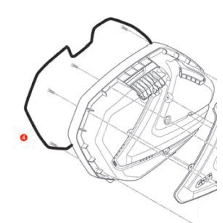 Givi Z795R guarnizione singola per valigie laterali V37