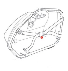 Givi Z35FNMDX Fondo montato valigia laterale V35 Destra