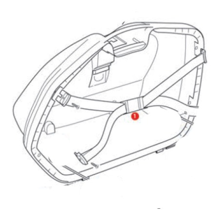 Givi Z35FNMDX Fondo montato valigia laterale V35 Destra