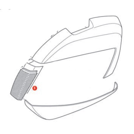 Givi Z1424TR Coppia catadiottri di ricambio valigie laterali Givi V35 Tech