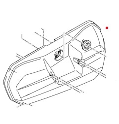 Givi Z22CNDXM Coperchio Valigia destra E22