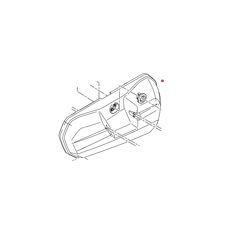 Givi Z22CNSXM Coperchio Valigia sinistra E22