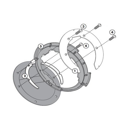 Kappa BF02K Flangia aggancio borsa serbatoio tanklock