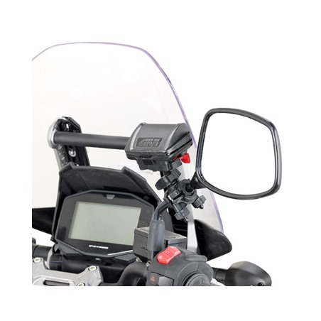 Givi S604 Custodia telepass europeo con fissaggio su manubrio tubolare