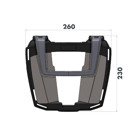 Hepco Becker 6617595 01 01 Portapacchi Easyrack Benelli TRK 502 X