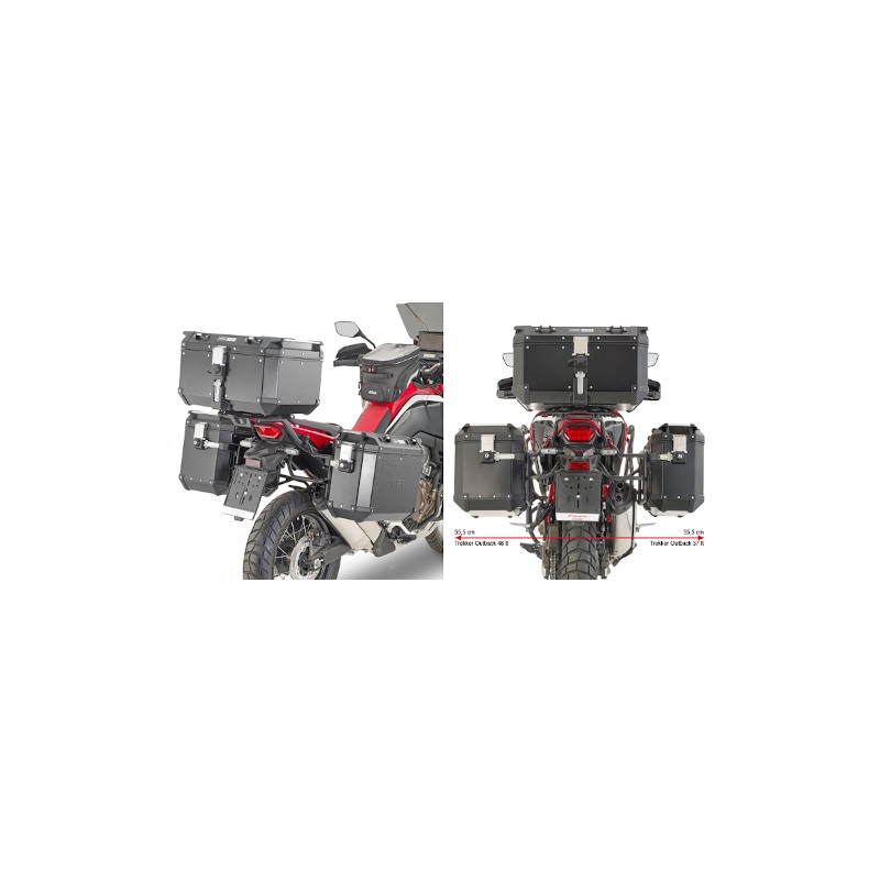 Telaietti laterali Givi PLO1179CAM Africa Twin CRF1100L Monokey Cam-Side per Trekker Outback