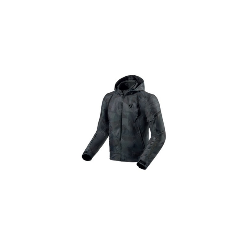 Giacca moto invernale Rev'It Flare 2 Mimetico Nero Grigio