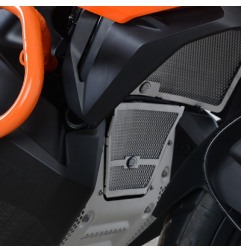 Griglia protezione colettori R&G DG0036 per KTM 790 Adventure dal 2019 Nero, Titanio e Arancione